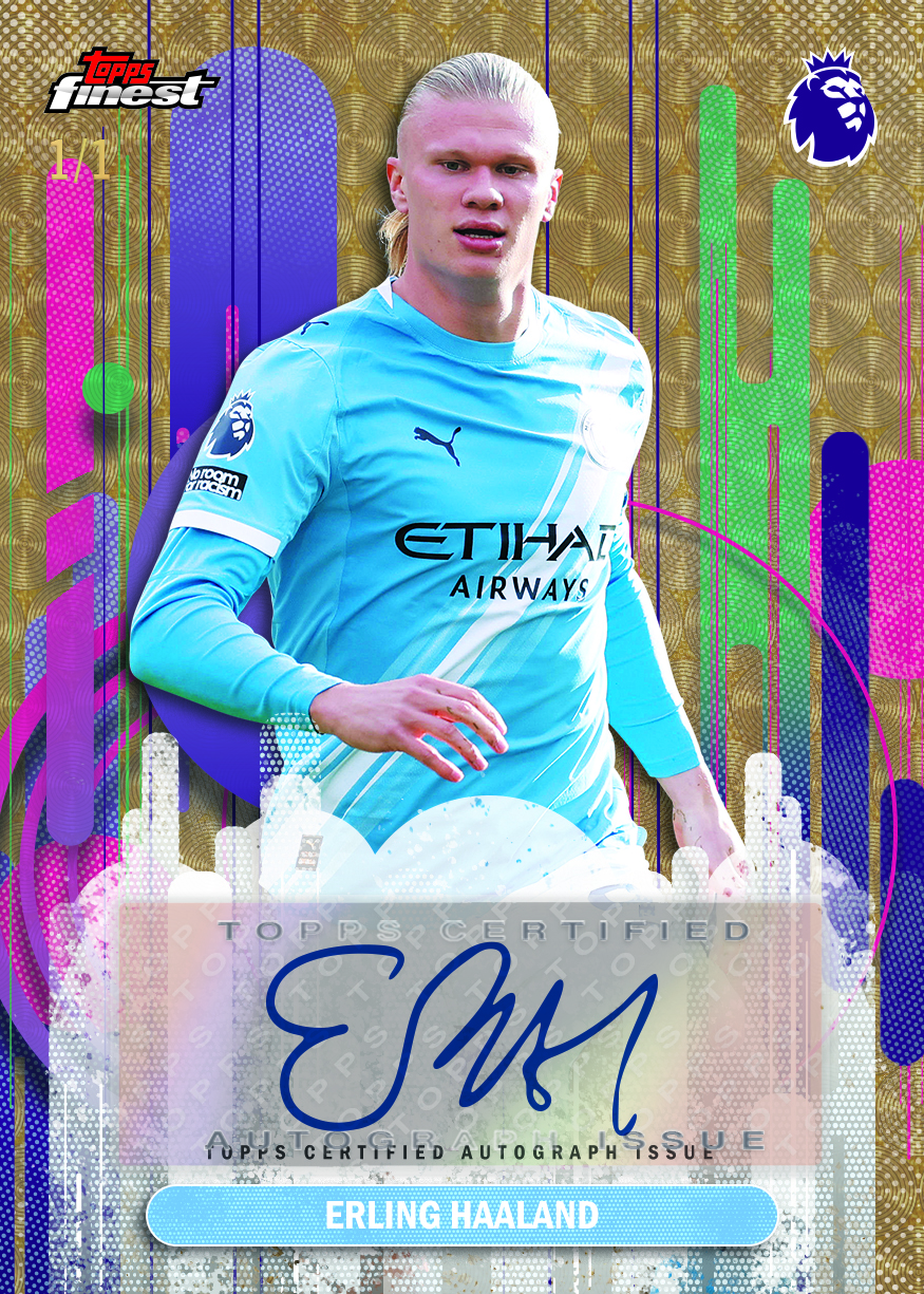 2025-26 TOPPS Finest Premier League Erling Haaland Autograph