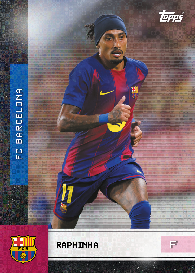 2505 - FC Barcelona Team Set 25-26 - FIRST TEAM BASE CARDS - Raphinha Halo Foil Parallel.png