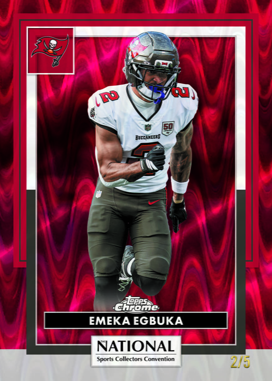 NFL 2026 The National Refractors - Red Ray Wave Refractor