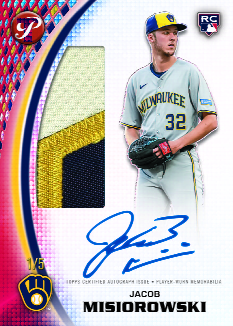 2026 Topps Pristine Baseball - Rookie Jumbo Autograph Relics - Jacob Misiorowski
