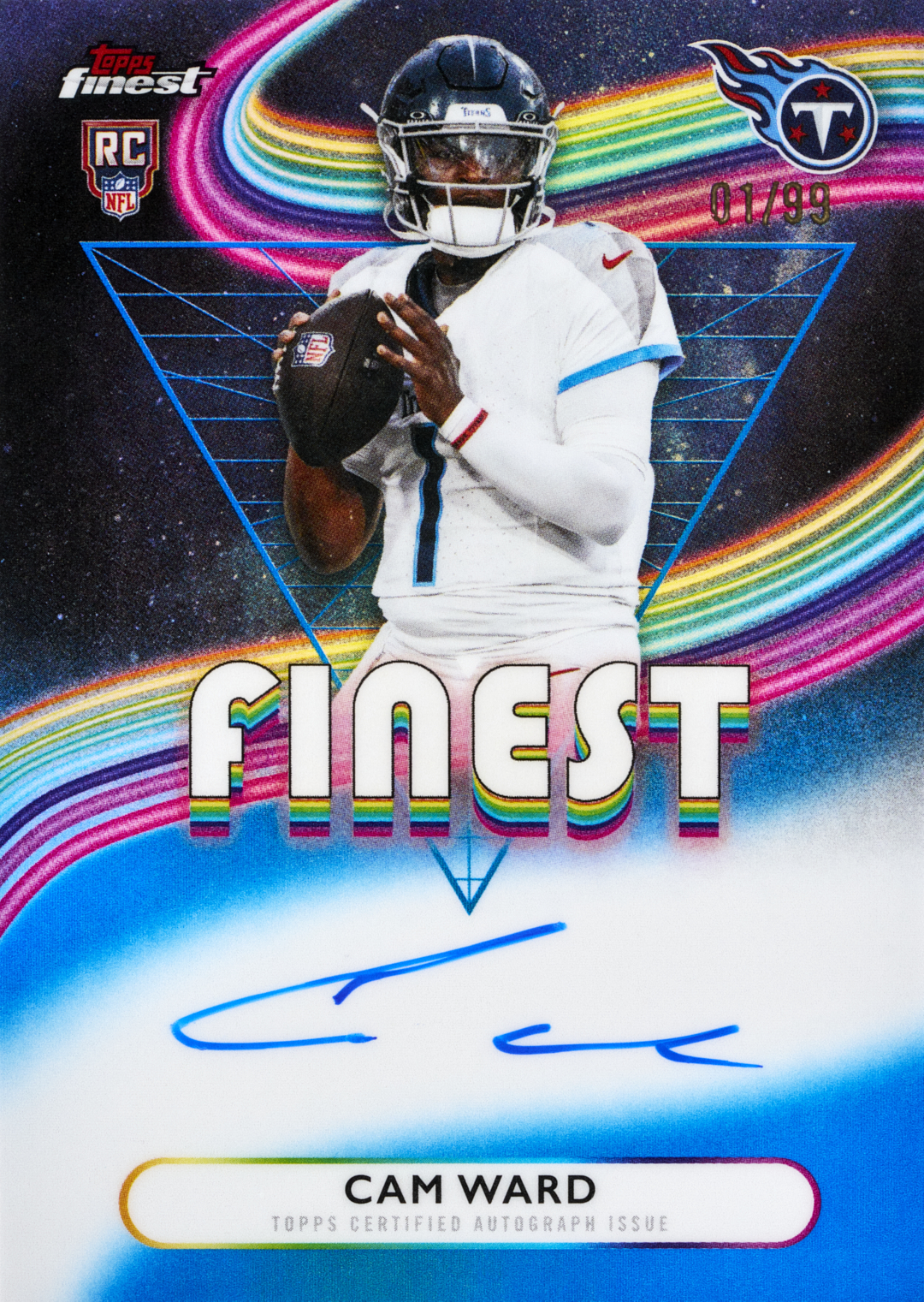 2025_Topps_Finest_Football_RookieFinestAuto_BlueRefractor_CamWard_FR.jpg
