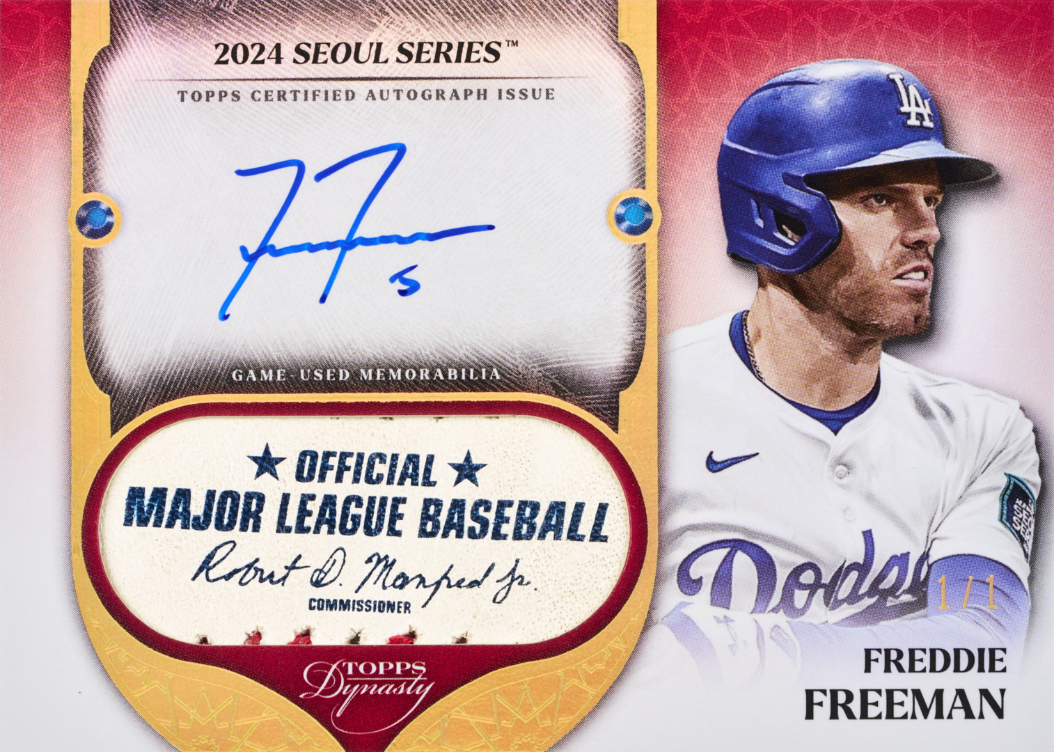 Dynasty Autographed Special Event Baseball Leather Cards