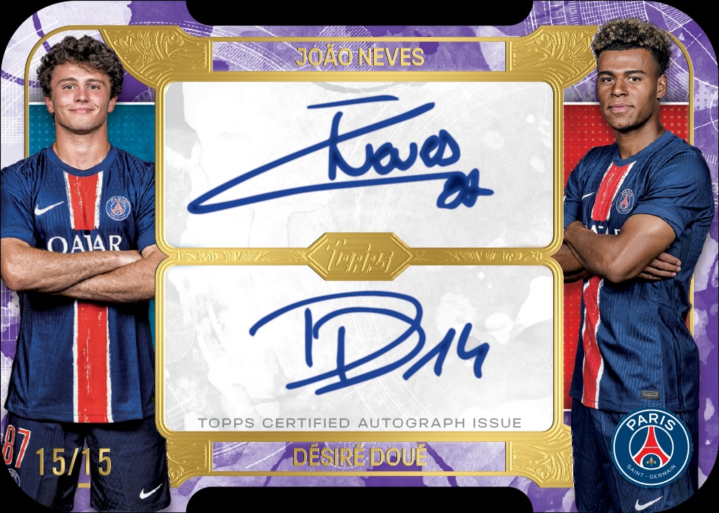 Exhibition Diecut Dual Autographs - Purple Parallel