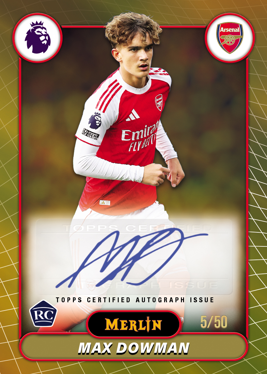 2025-26 TOPPS Merlin Premier League Max Dowman Autograph